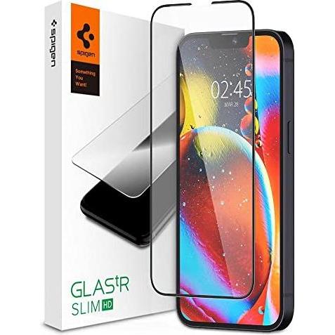 Thumbnail - Spigen tempered glass Glas.TR Slim FC for iPhone 13 Pro Max black (1 Stück, Apple iPhone 13 Pro Max, Apple iPhone 14 Plu...