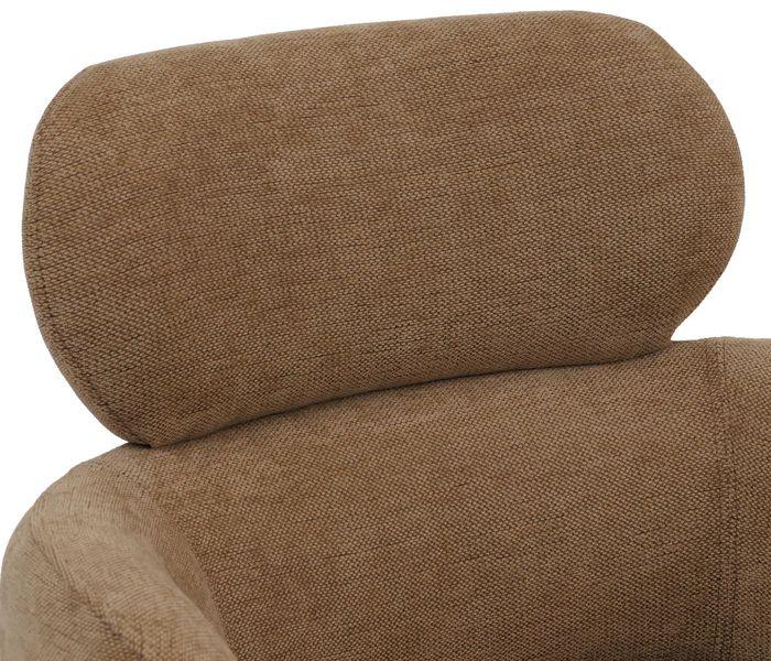 Immagine prodotto Mendler Esszimmerstuhl HWC-O77, drehbar Auto-Return, Stoff (310g/m²) Chenille Öko-Tex – hellbraun