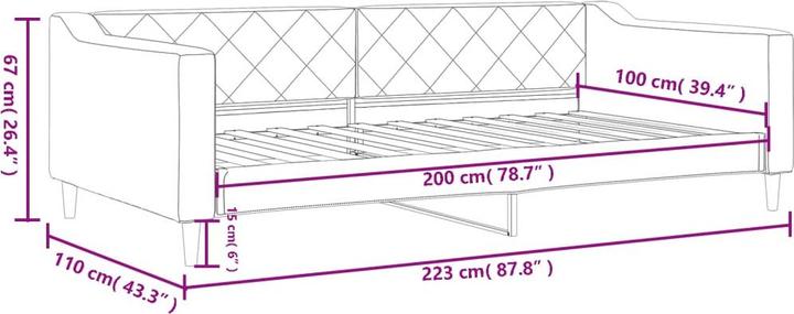 Produktbild VidaXL Mannix (90 x 200 cm)