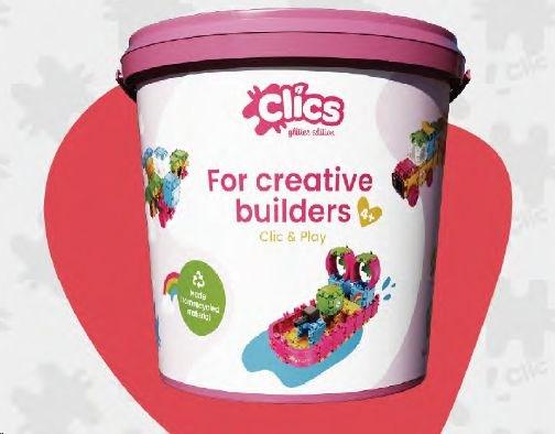 Produktbild Clics Building Blocks - Glitzerbaukasten 8in1
