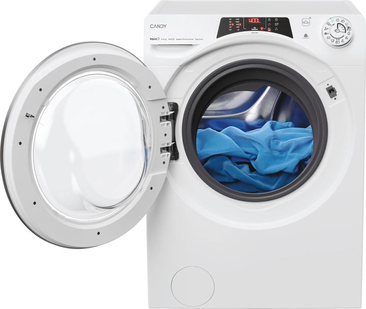 Actual product image Candy Rapidα ROW4964DWMST1-S washer-dryer Free installation Front loading White D