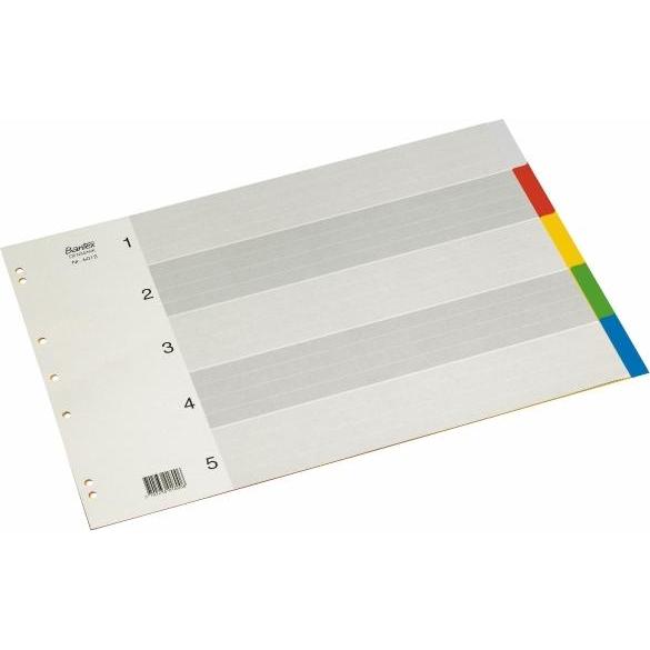 Bantex, Ordner Zubehör, Faneblad lyreco 5-delt a3 tvaerformat