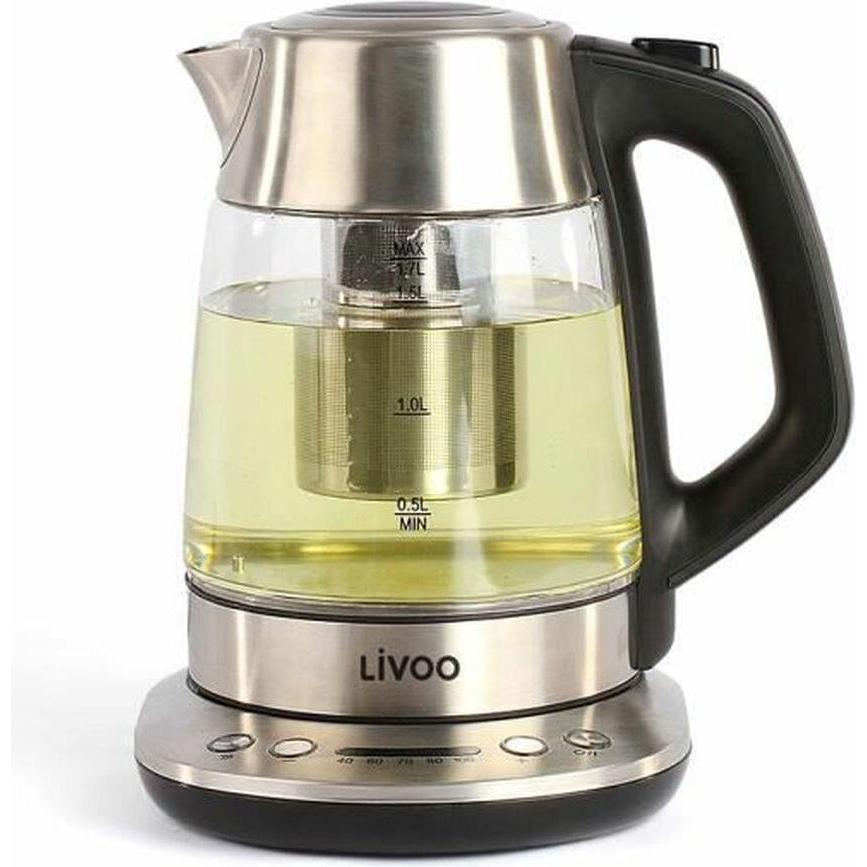 Livoo Teekanne, Wasserkocher, Grau