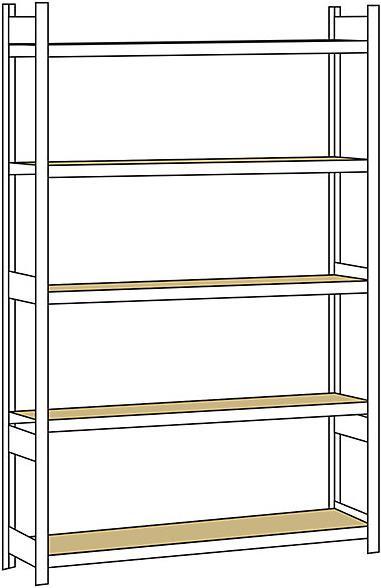 Actual product image Schulte Lagertechnik Wide span rack, with chipboard, height 3000 mm