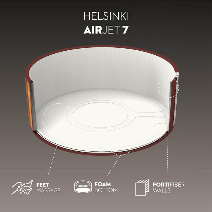 Actual product image Bestway Lay-Z-Spa Helsinki 180x66cm Airjet (7 Persons)