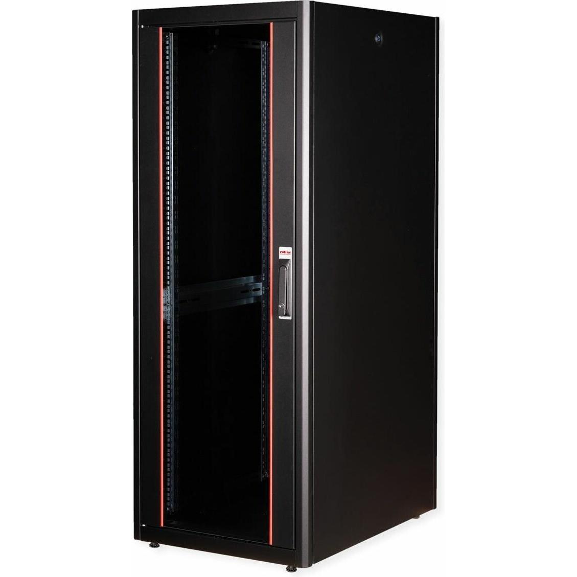 Thumbnail - Roline 19-Zoll Netzwerkschrank Basic 32 HE (32 HE, 19 Zoll Rack), Serverschrank, Schwarz