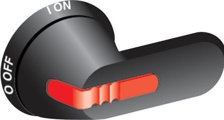 Actual product image ABB Rotary handle black, 1-0 On-Off OT16...125FIP65
