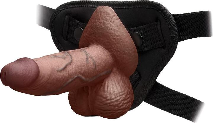 Produktbild Earthly Body Slipskin Realistic Silicone Dildo 6 Inch Girthy Brown