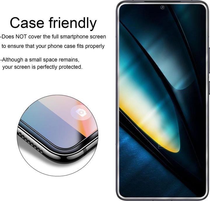Produktbild Cadorabo Display Schutzglas Folie für Xiaomi Poco F6 Pro (1 Stk., Xiaomi Poco F6 Pro)