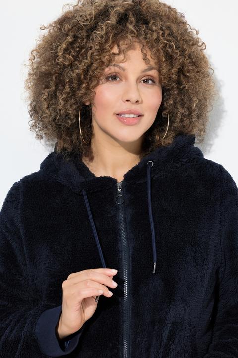 Produktbild Ulla Popken Teddy-Jacke, Kapuze, Langarm, weicher Teddyplüsch (60)