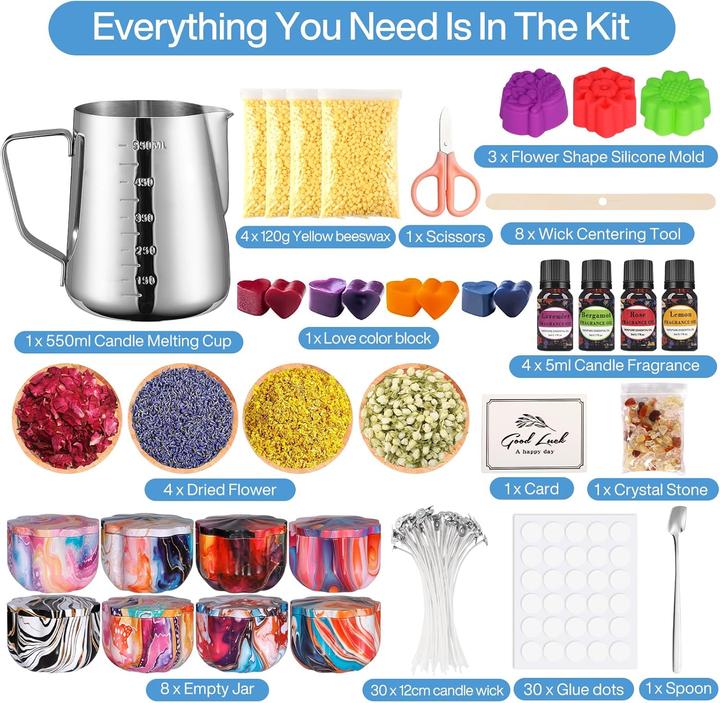 Produktbild Nemmxub 32-teiliges DIY Duftkerzen-Set