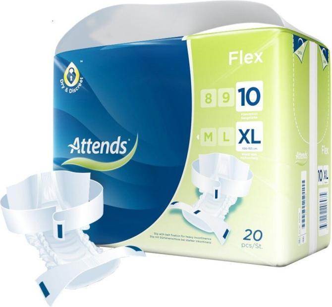 Actual product image Attends Flex 10 (20 x, Large plus)