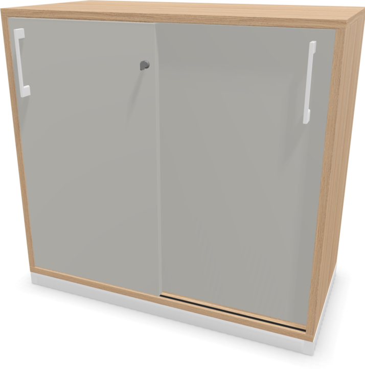 Pearl grey, White, Amber oak decor with structure