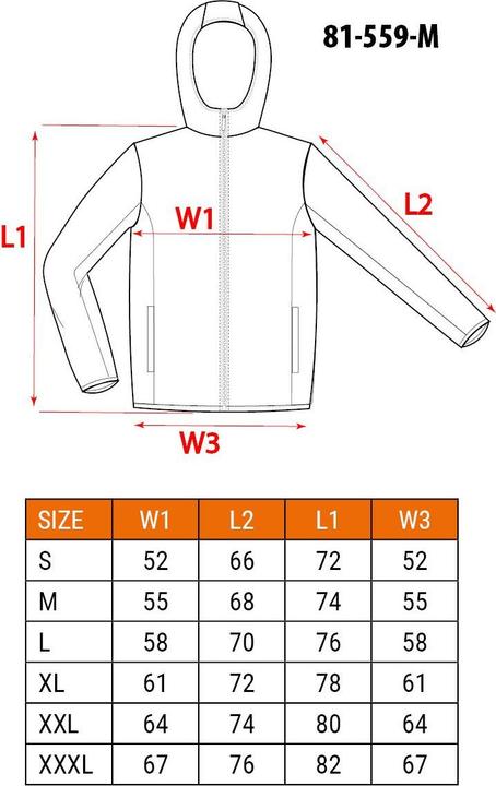Voedingswaarden en ingrediënten Topex Softshell jack met gewatteerde voering, waterdicht 5000 M (M)