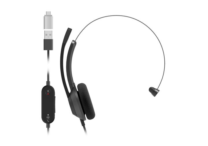 Produktbild Cisco Headset 321 - Cuffie con microfono - on-ear - cablato - USB-A - nero (Kabelgebunden, USB-A)