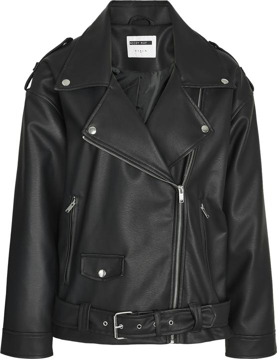 Actual product image Noisy May Oversized Biker Jacket (48)