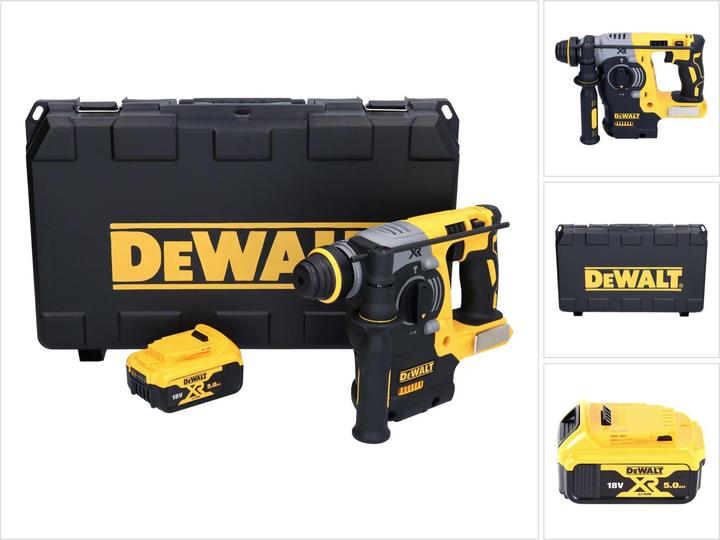 Actual product image DeWalt DCH 273 NT Battery combi hammer 18 V 2.1 J SDS Plus Brushless + 1x battery 5.0 Ah + case - without L