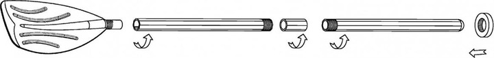 Immagine prodotto Intex Pagaia per barca (122 cm, 3 pezzi)