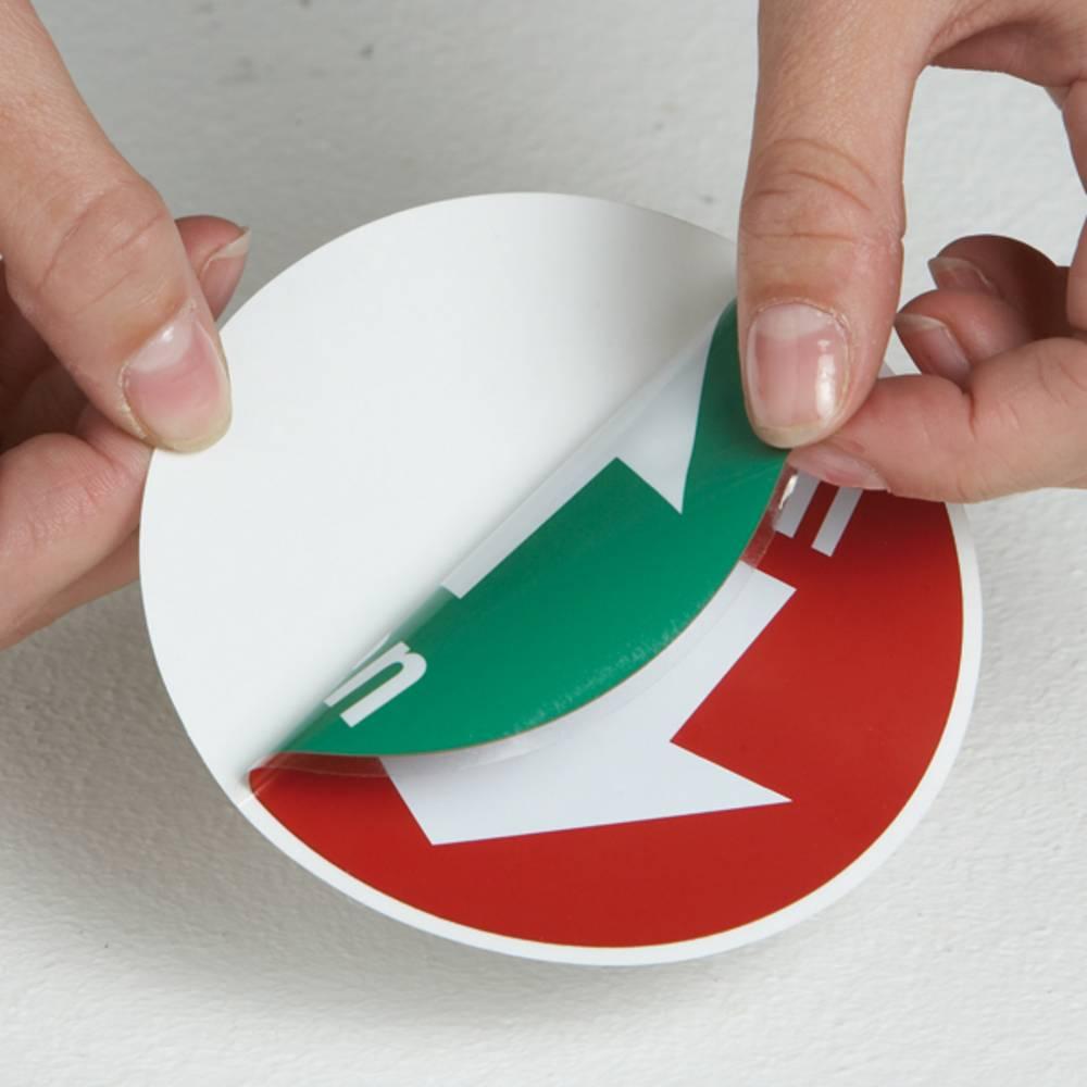 Wolk, Numero civico, Türschild Ziehen/Druecken Folie selbstklebend O 100 mm DIN