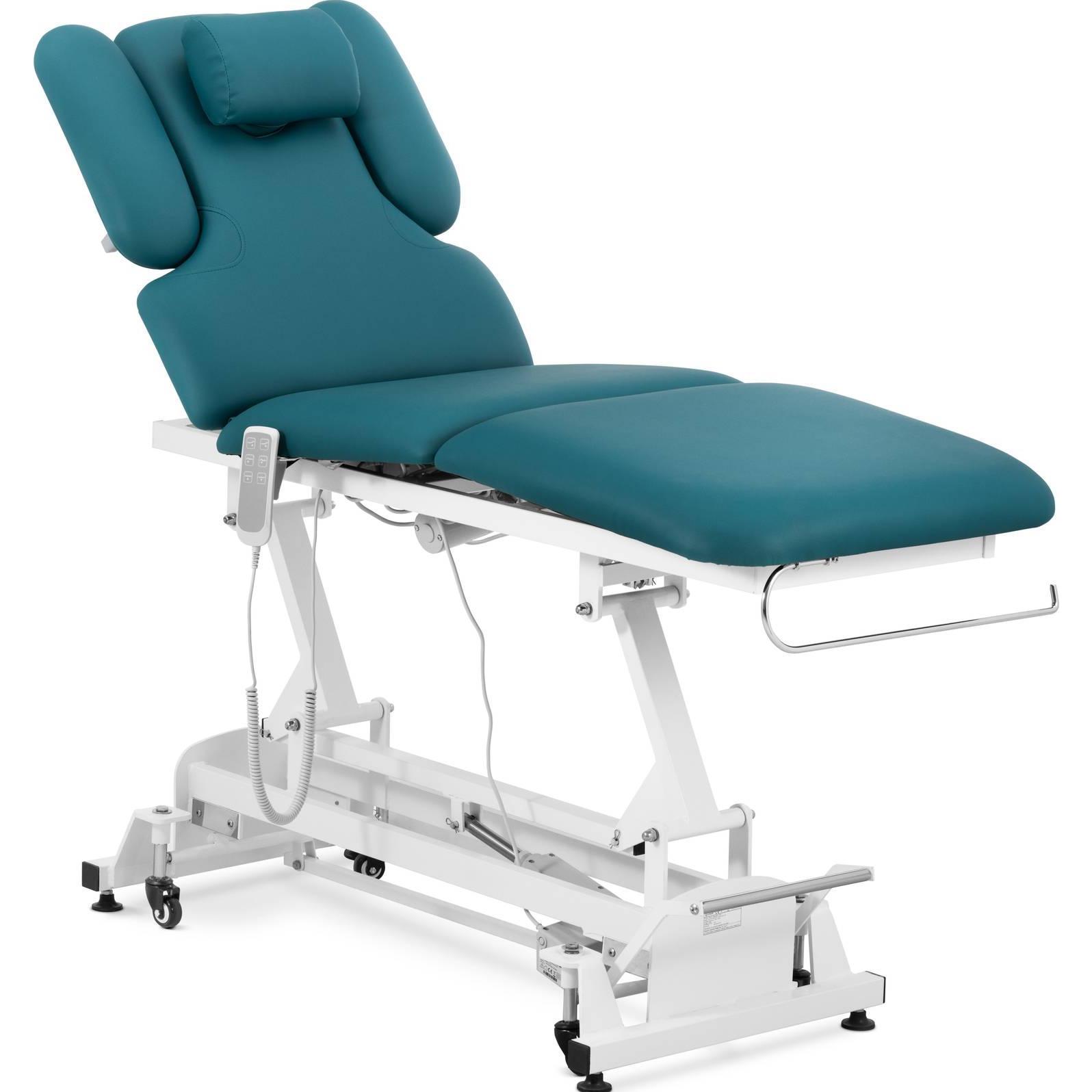 Physa, Massageliege + Massagesessel, Massageliege elektrisch Massagebank Therapieliege Massagetisch 250 kg Dunkelblau