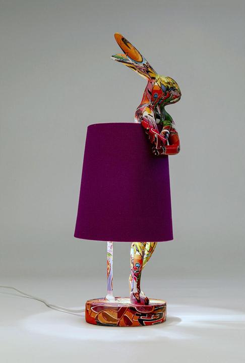 Image du produit Kare Design Lampe de table Animal Rabbit Graffiti/Violet 50cm (E14)