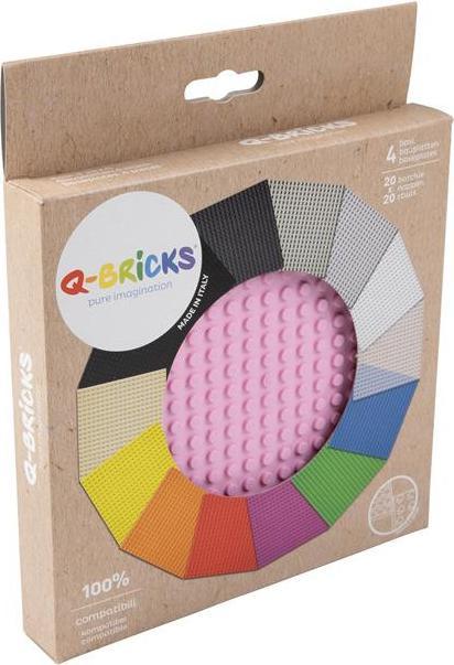 Image du produit Q-Bricks Panneau de construction à picots rose clair