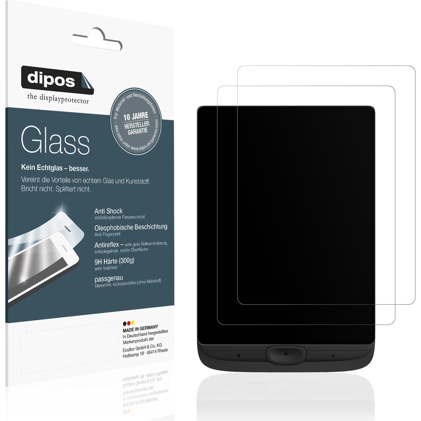 Dipos Anti-Shock Displayschutz Matt 9H, eReader Zubehör, Transparent