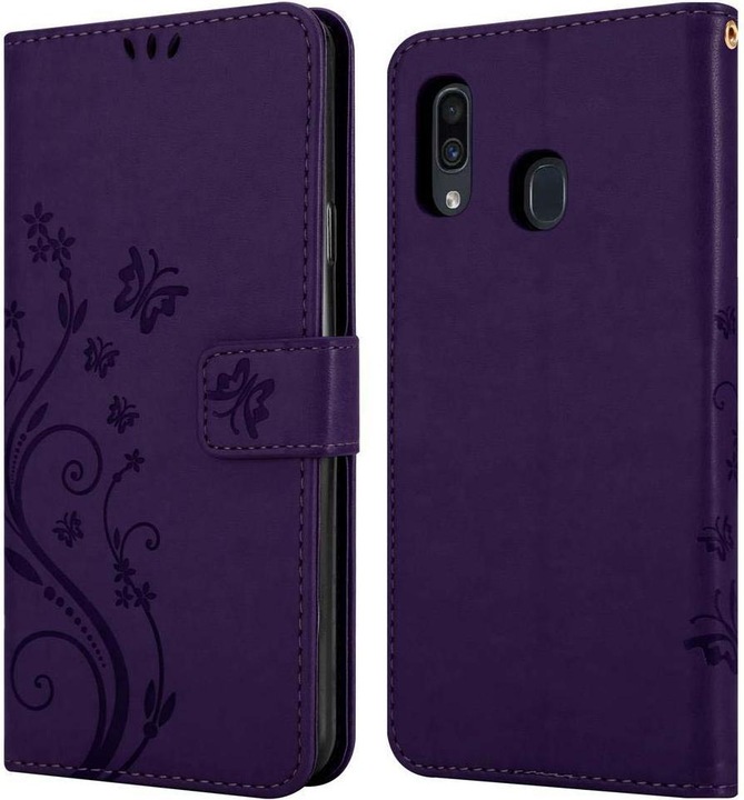 Produktbild Cadorabo Flower Book Cover (TCL A30, Samsung Galaxy A20, Samsung Galaxy M10s)