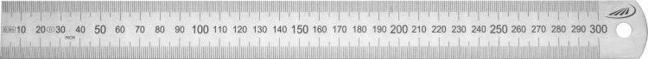 Actual product image Helios Preisser Steel rule length 300 mm stainless steel flexible graduation A = mm/mm (30 cm)