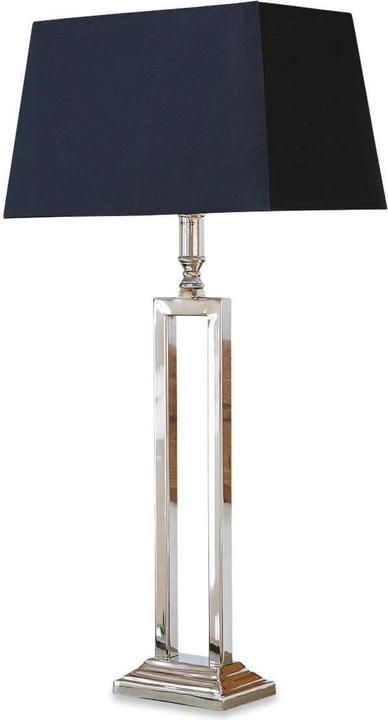 Actual product image Loberon Table Lamp Kinshaa black/silver (E27)