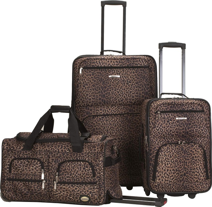 Immagine prodotto Rockland Set di valigie Vara Softside 3 pezzi (Bagaglio a mano (fino a 50 litri), M (50 - 90l), L (90 - 115l))