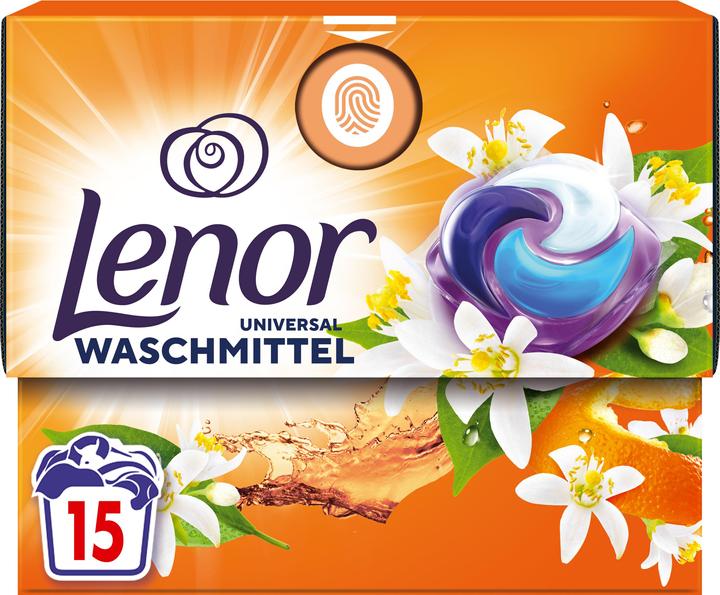Immagine prodotto Lenor Orangeblüte und Pfirsich (15 Cicli di lavaggio, Detergente liquido)