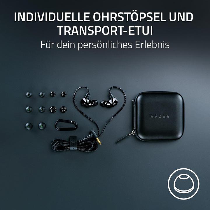 Actual product image Razer Moray - Ergonomic in-ear monitor for all-day streaming (Cable)