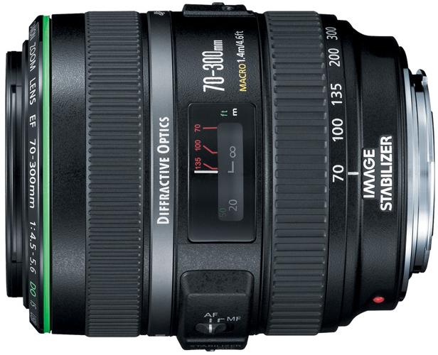 Produktbild Canon EF 70-300mm, f/4.5 - 5.6 DO IS USM - Schweiz Ware (Canon EF, Vollformat)