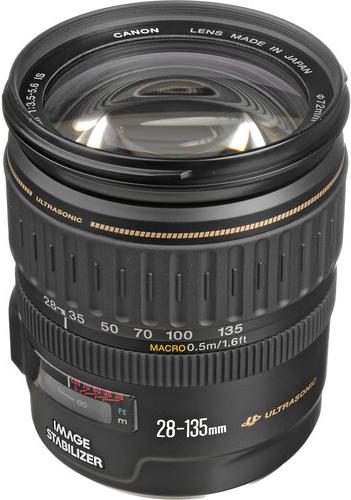 Produktbild Canon EF 28-135mm, f/3.5 - 5.6 IS USM - Schweiz Ware (Canon EF, Vollformat)
