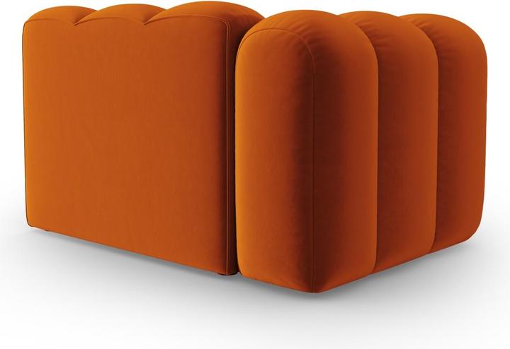 Image du produit Micadoni Chauffeuse Gauche Velours, "Lupine", 1 Place, 115x95x70Fabriqué en Europe (Canapé modulaire, 1 place)