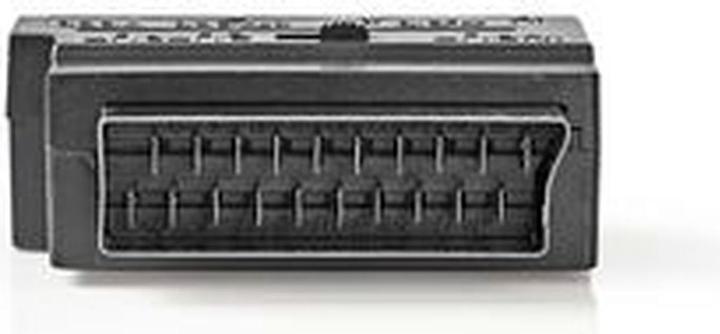 Image du produit Nedis Adaptateur Péritel | Péritel mâle | S-Vidéo femelle / 3x RCA femelles | Nickelé | Commutable | AB (S-Vidéo)