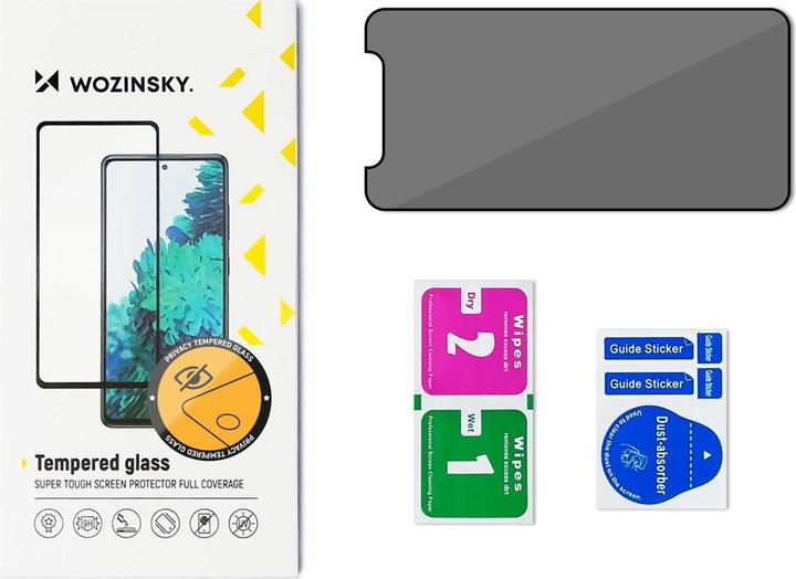 Produktbild Wozinsky Privacy Glass Tempered Privacy Glass with Anti-spy Filter for iPhone 16 (1 Stück, Apple iPhone 16)