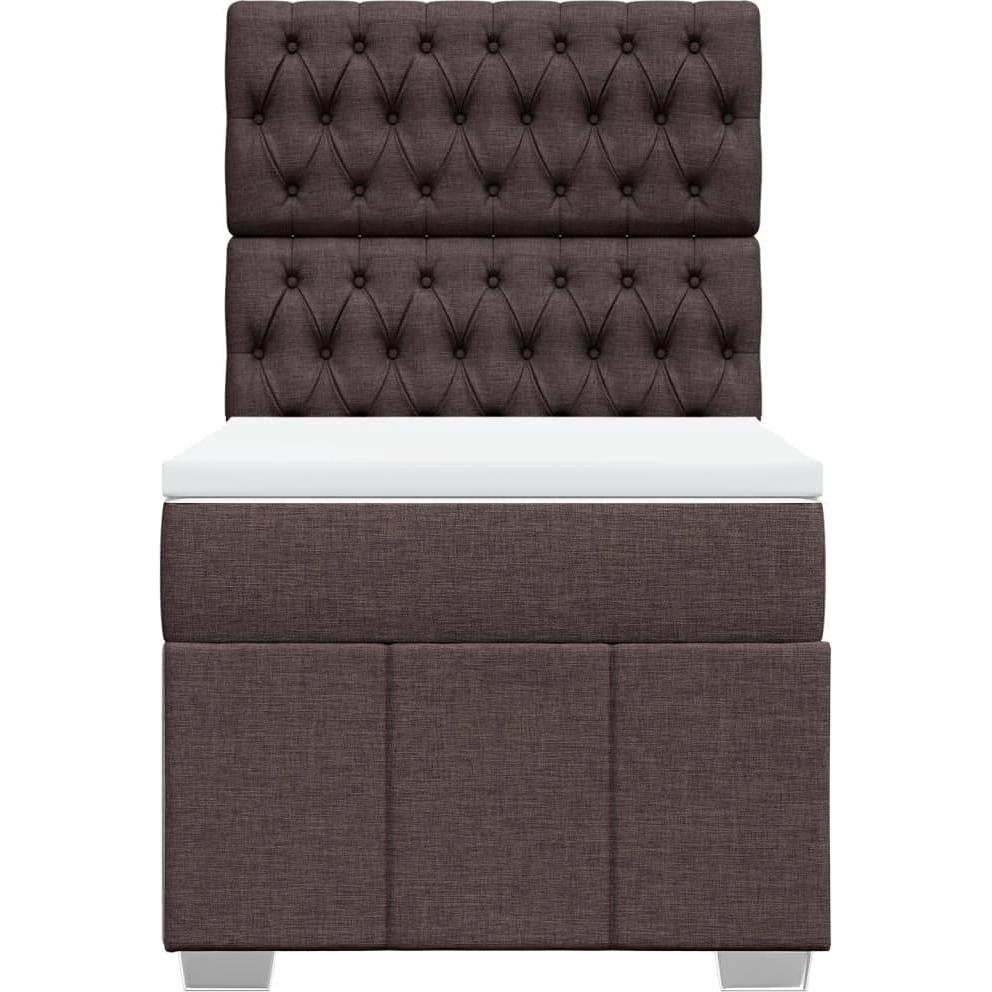 Thumbnail - VidaXL, Bett, Bo x springbett mit Matratze 100 x 200 cm Stoff (100 x 200 cm)