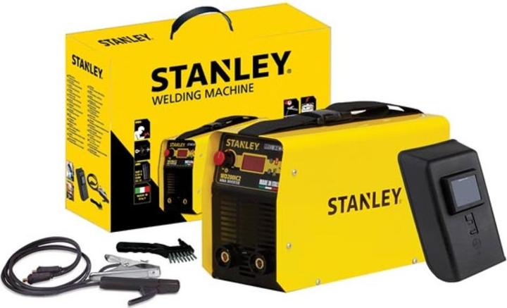 Stanley Schweissgerät (15-200 A) für professionelle und private Nutzung, mit Zubehör, 5-teiliges Set (Saldatore inverter)