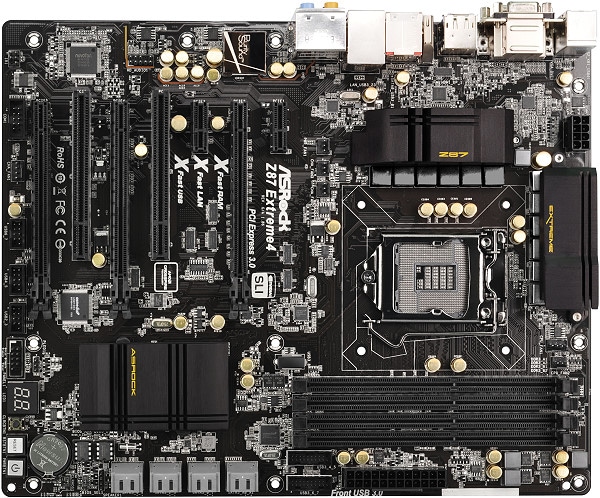 Produktbild AsRock Z87 Extreme4, LGA1150, ATX, CFX/SLI (LGA 1150, Intel Z87, ATX)