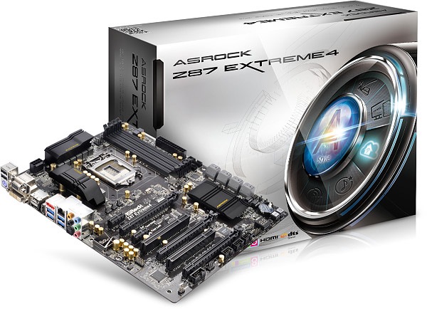 Produktbild AsRock Z87 Extreme4, LGA1150, ATX, CFX/SLI (LGA 1150, Intel Z87, ATX)