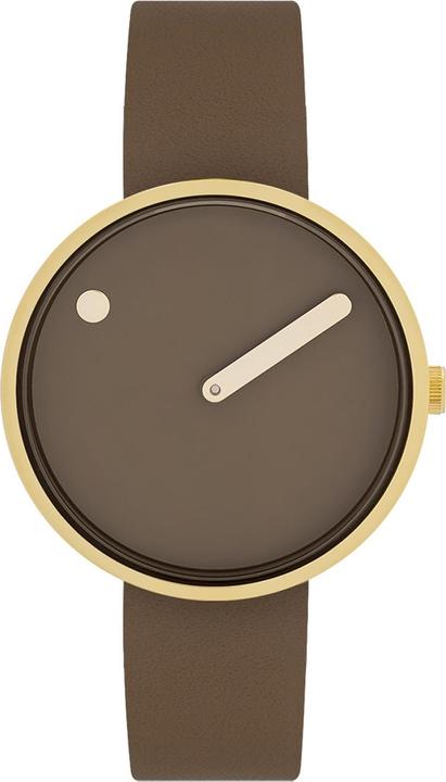 Immagine prodotto Picto 34001-4614G Mocha Brown Unisex 34mm 5ATM (Orologio da polso analogico, 34 mm)