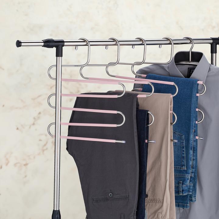 Actual product image Relaxdays 4x multiple trouser hangers (1 x)