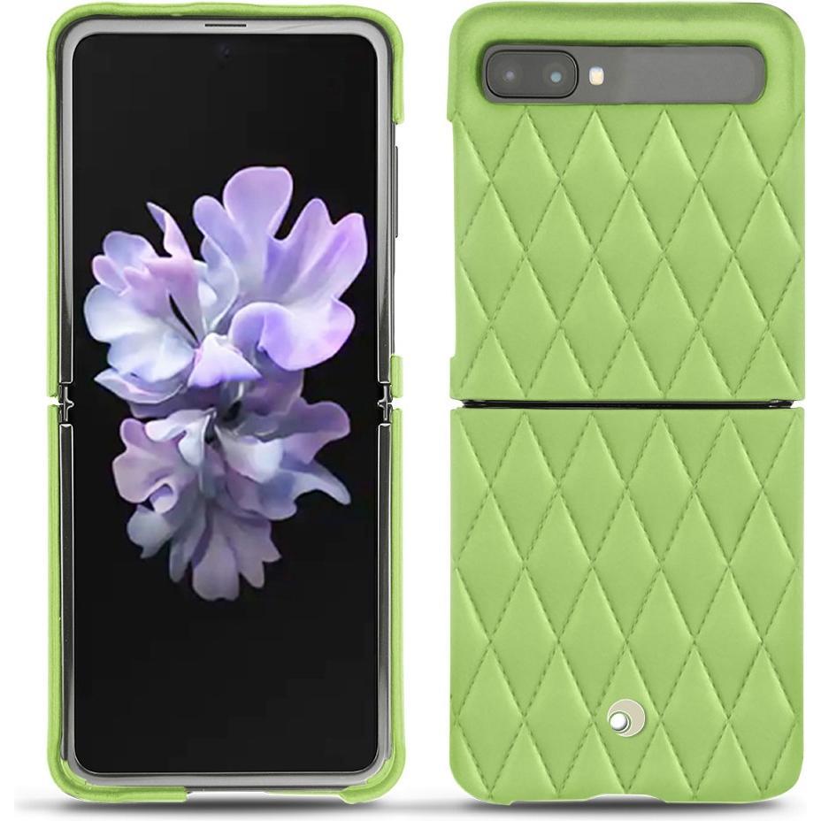 Noreve Lederschutzhülle (Samsung Galaxy Z Flip), Smartphone Hülle, Grün