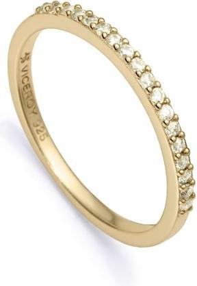 Actual product image Viceroy Elegant gold-plated ring with zirconia Clasica 9118A012 - Circuit: 52 mm (52)