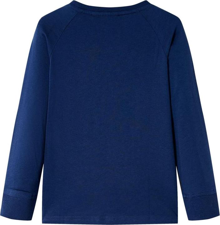 Produktbild vidaXL Kinder-Langarmshirt Marineblau 92,Material: 100 (92)