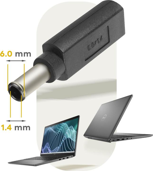Produktbild Avizar ADA-C024, USB-C / 6.0 x 1.4mm Adapter (Proprietär, USB Typ C)