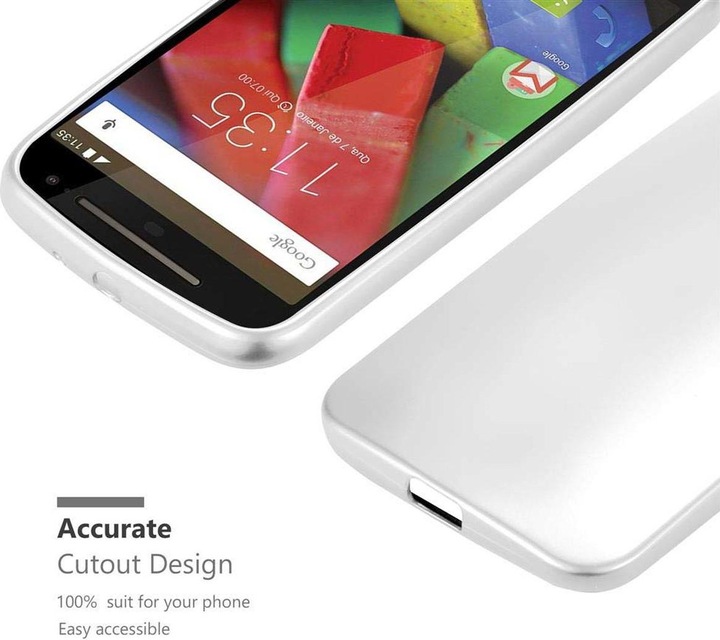 Produktbild Cadorabo TPU Matt Metallic Cover (Motorola Moto G2 (2nd Gen))