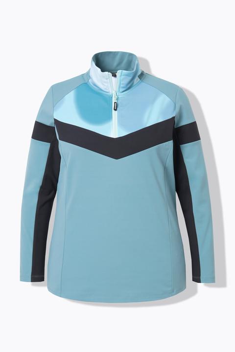 Actual product image Ulla Popken Colorblock Function Thermal Zip Top (60)